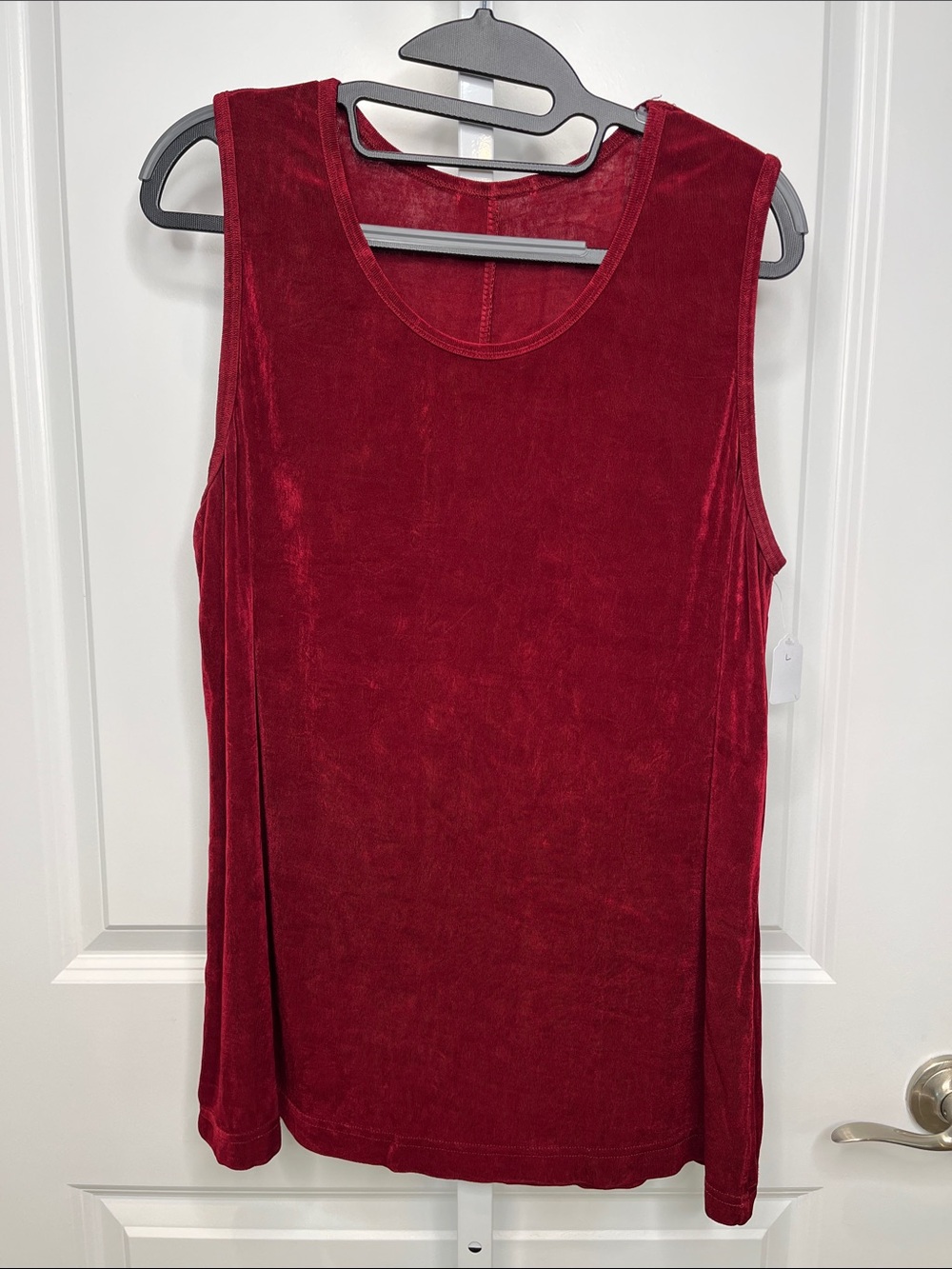 Sleeveless Tank Top - Deep Red - L/XL